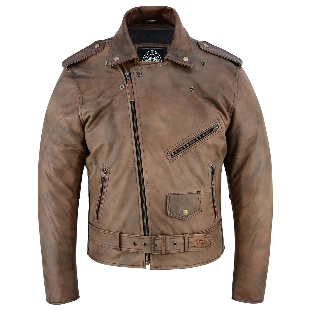 Johnny Reb Men's Kings Canyon Leather Jacket - Brown Leather - product image 3