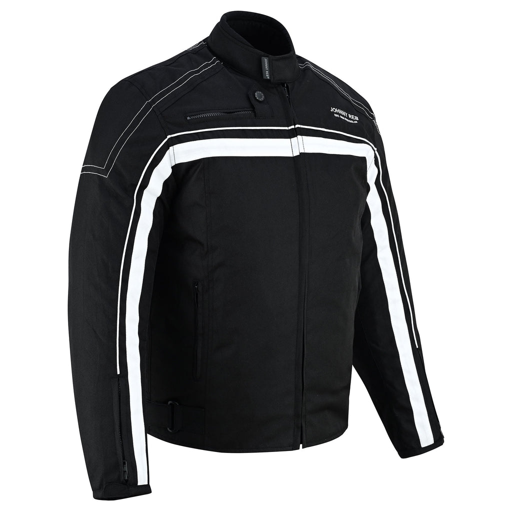 Johnny Reb Men's Waterproof Calder Touring Jacket - Black/ W Stripe - product image 4