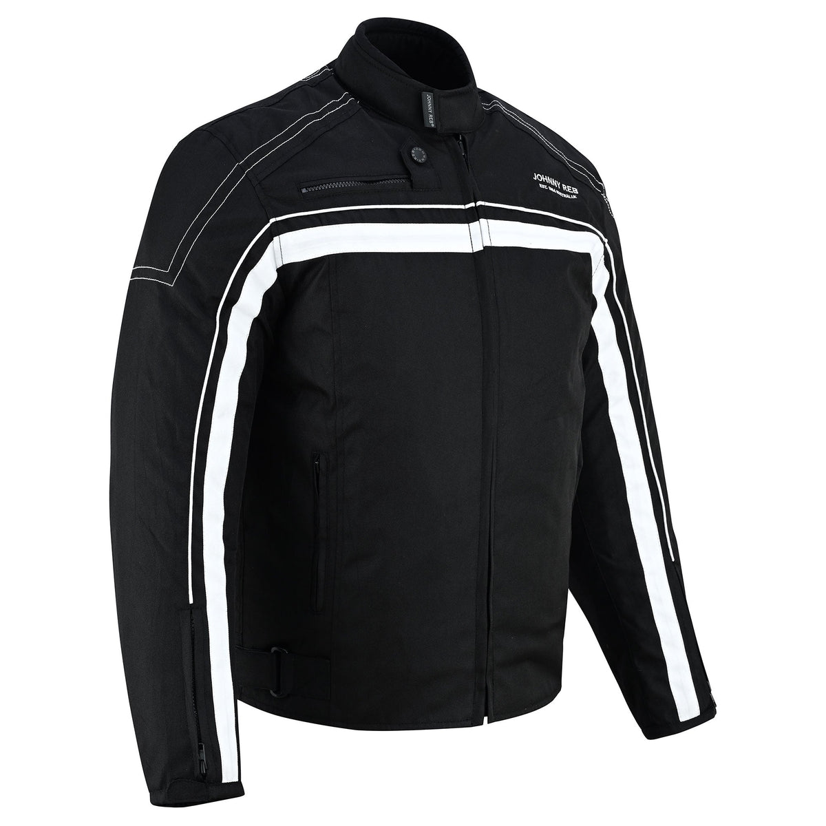 Johnny Reb Men's Waterproof Calder Touring Jacket - Black/ W Stripe - product image 4
