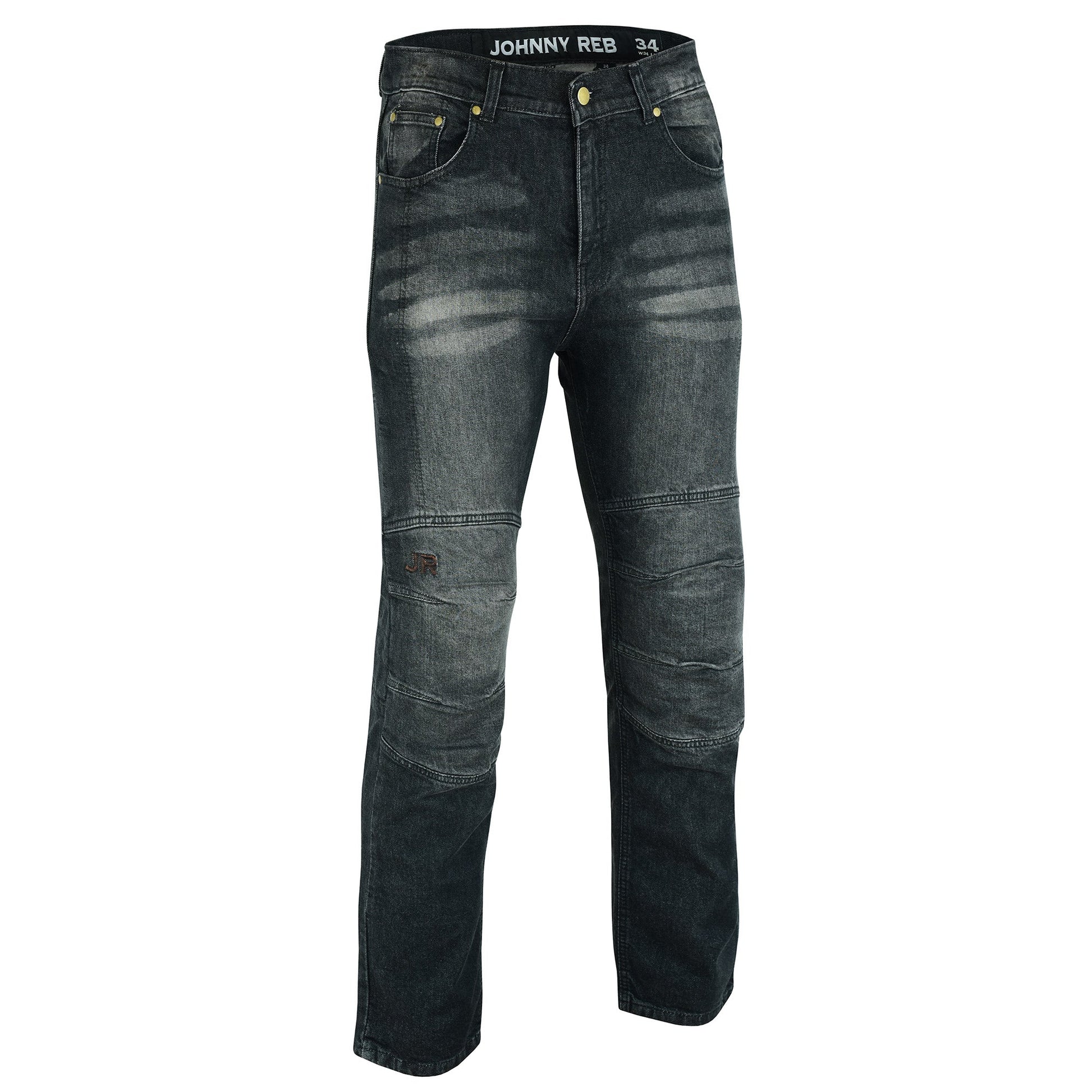 Johnny Reb Men's Biker Distressed Protective Jeans
