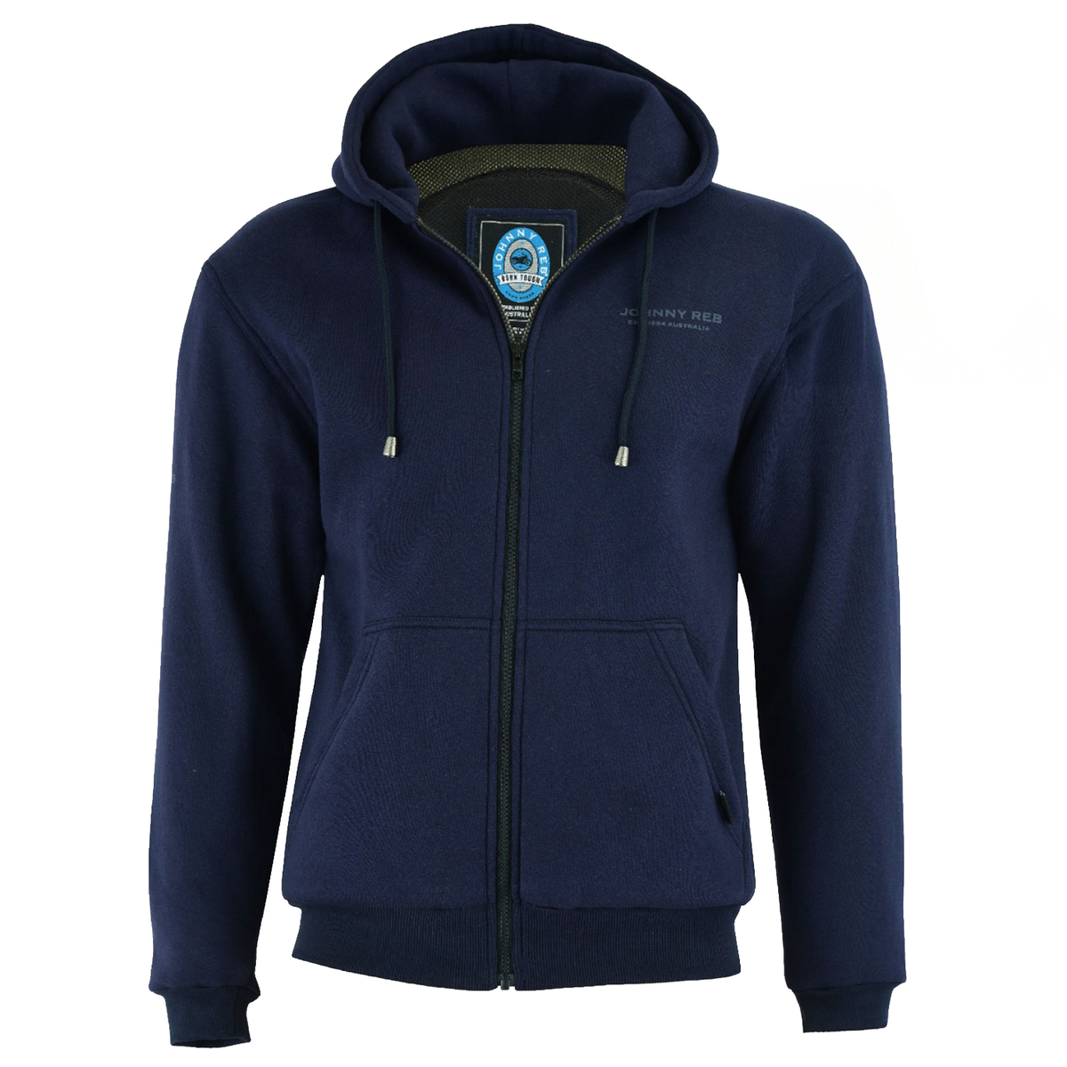 Johnny Reb Men's Hume Protective Kevlar Lined Full Zip Hoodie - Navy - product image 1