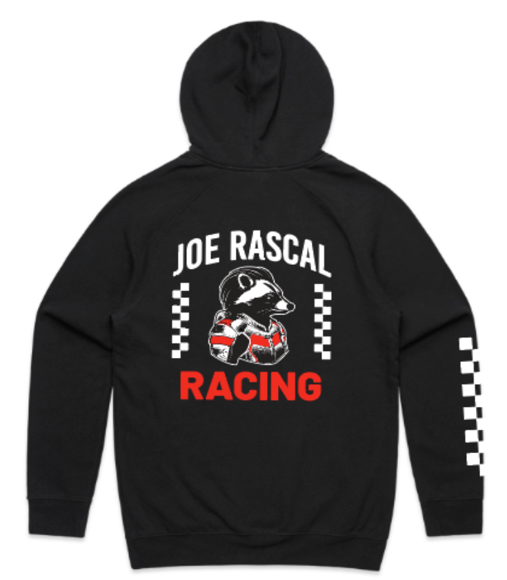 Joe Rascal Racing Long Sleeve Hoodie - Black