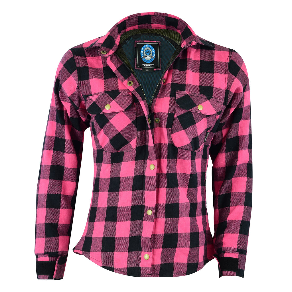 Johnny Reb Women's Waratah Protective Kevlar Lined Shirt - Pink Plaid - product image 4