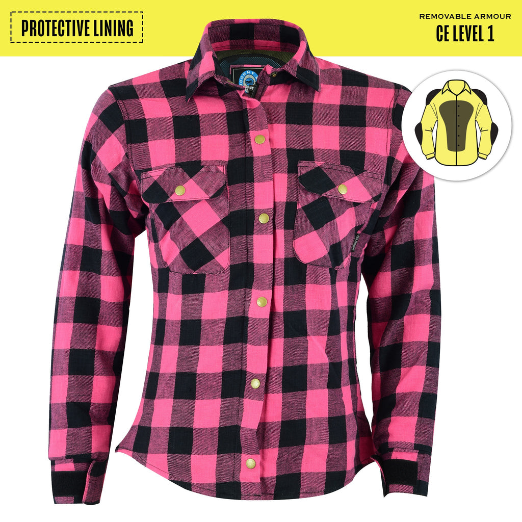 Johnny Reb Women's Waratah Protective Kevlar Lined Shirt - Pink Plaid - product image 1