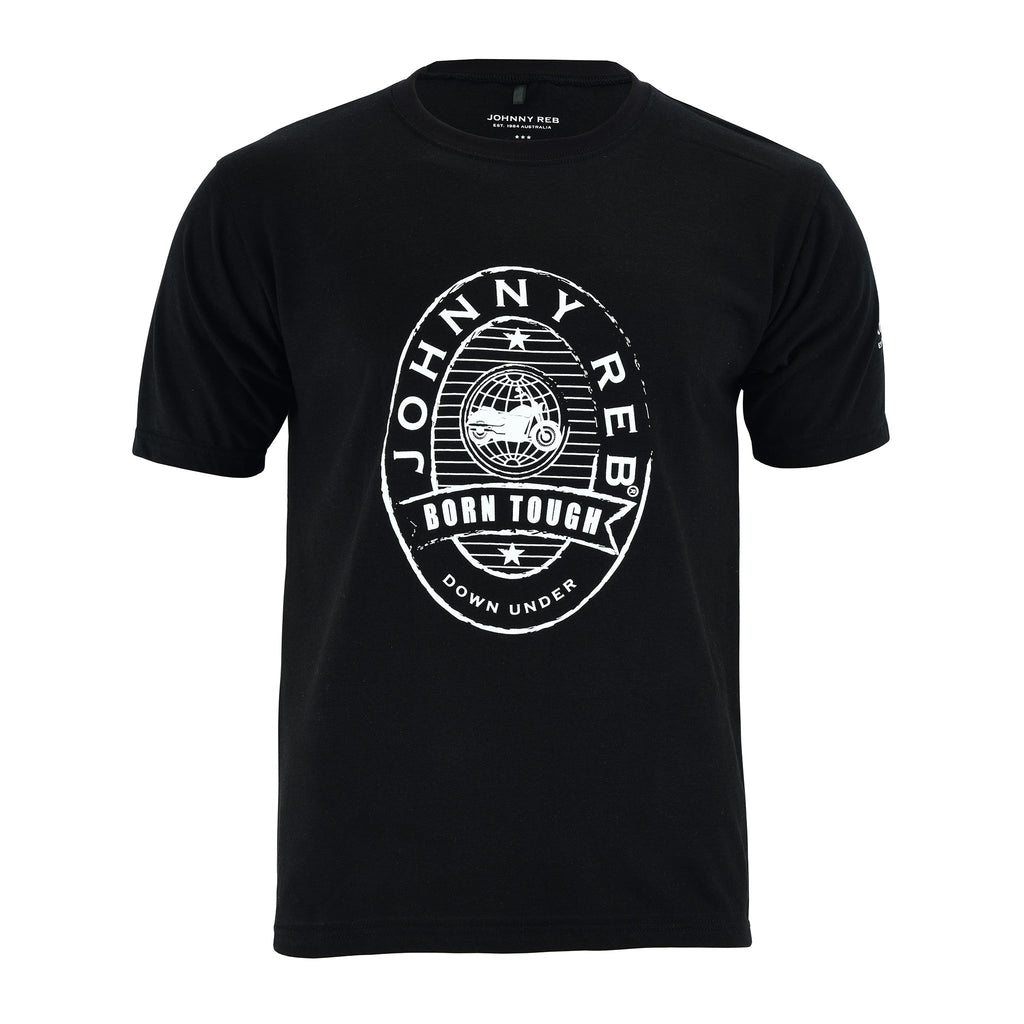Johnny Reb Distressed Logo T-Shirt - Black - product image 1