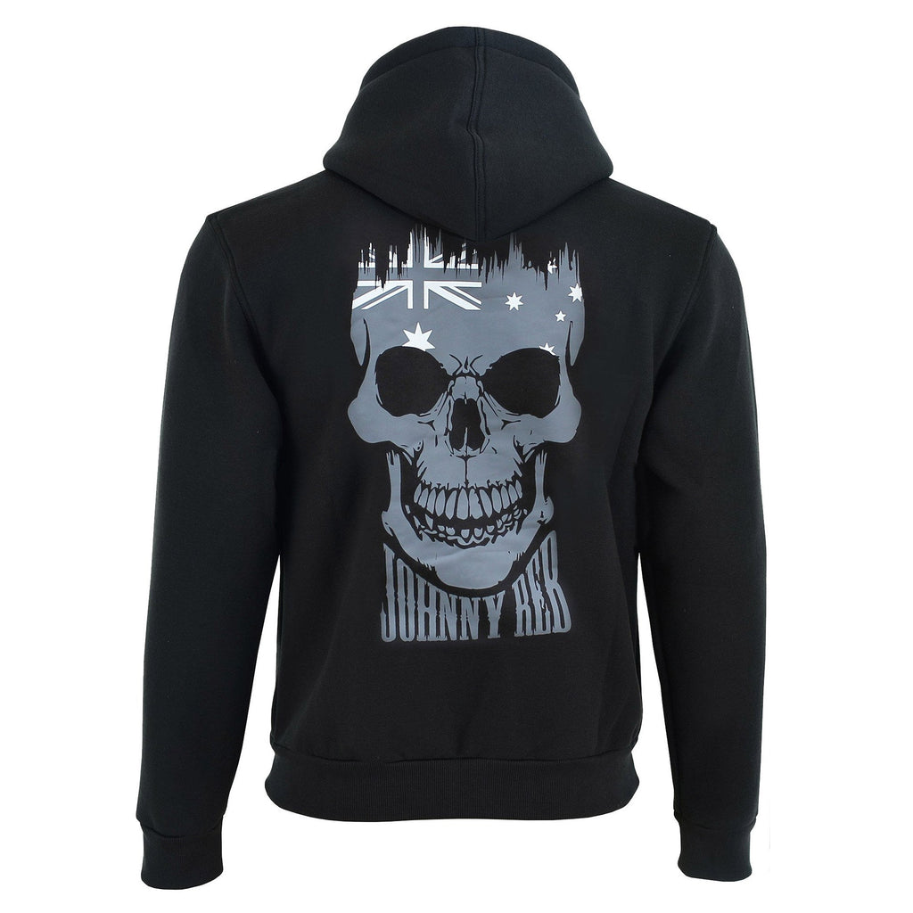 Johnny Reb Men's Aussie Skull Full-Zip Hoodie