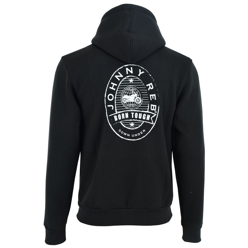 Johnny Reb Men's Distressed Logo Full-Zip Hoodie