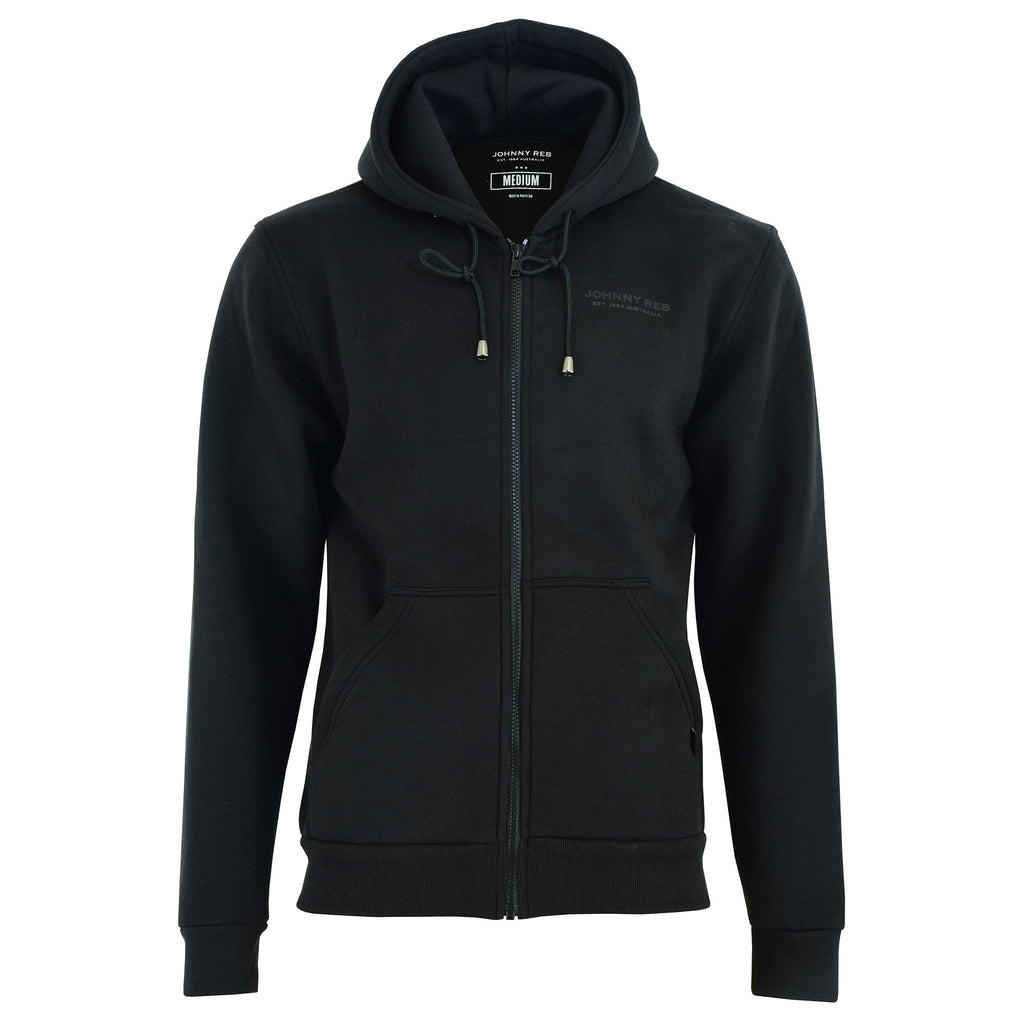 Johnny Reb Men's Distressed Logo Full-Zip Hoodie