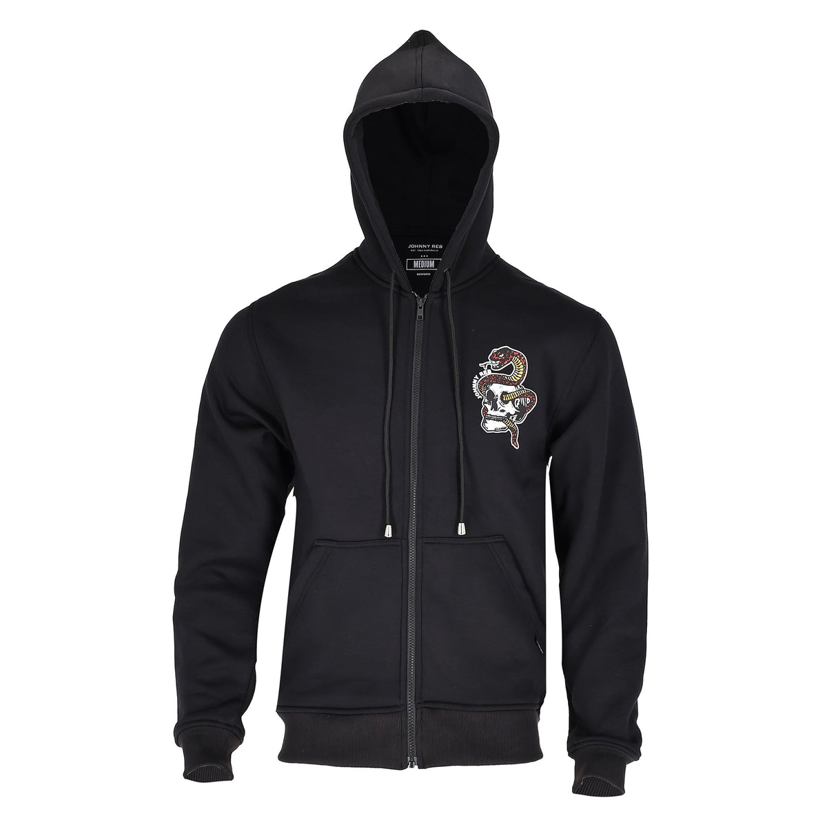 Johnny Reb Snake & Skull Full-Zip Hoodie - Red - product image 5