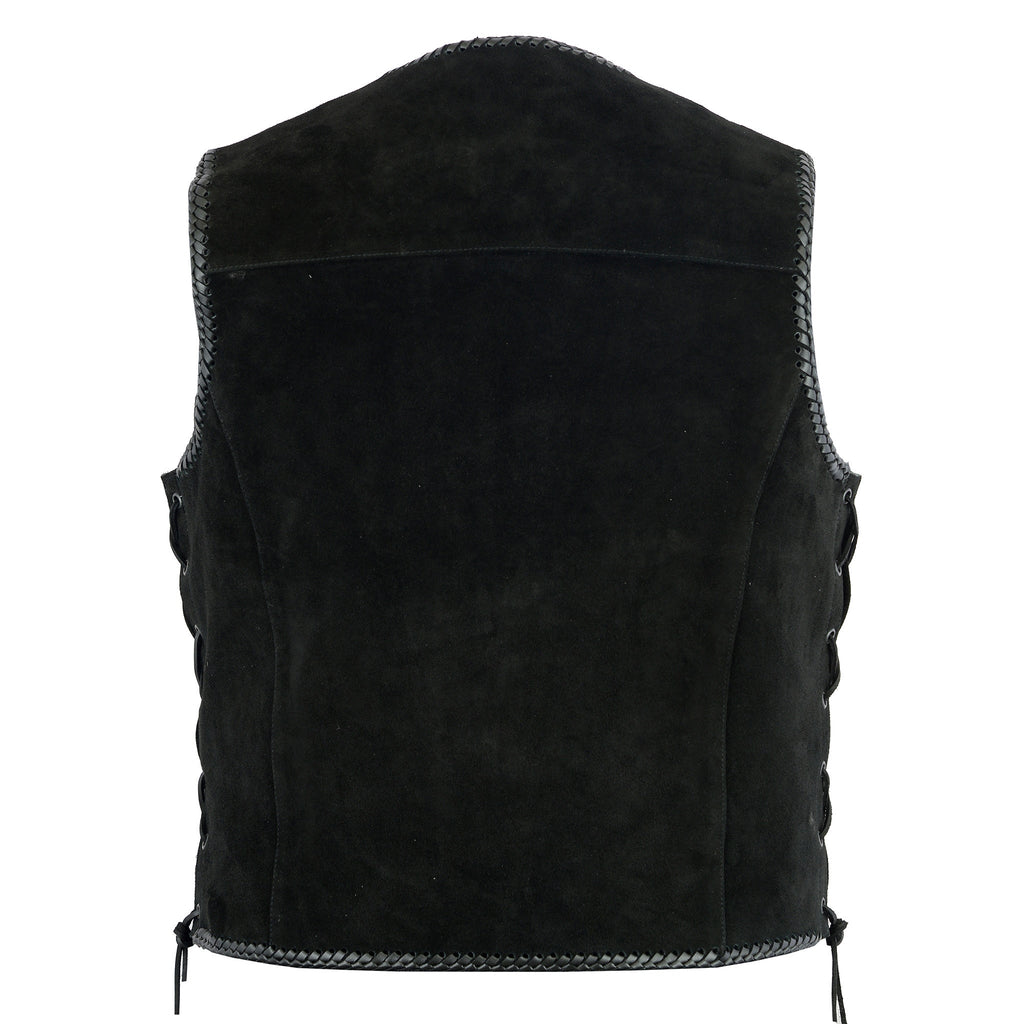 Johnny Reb Men's Lightning Ridge Suede Vest - Black Suede - product image 4
