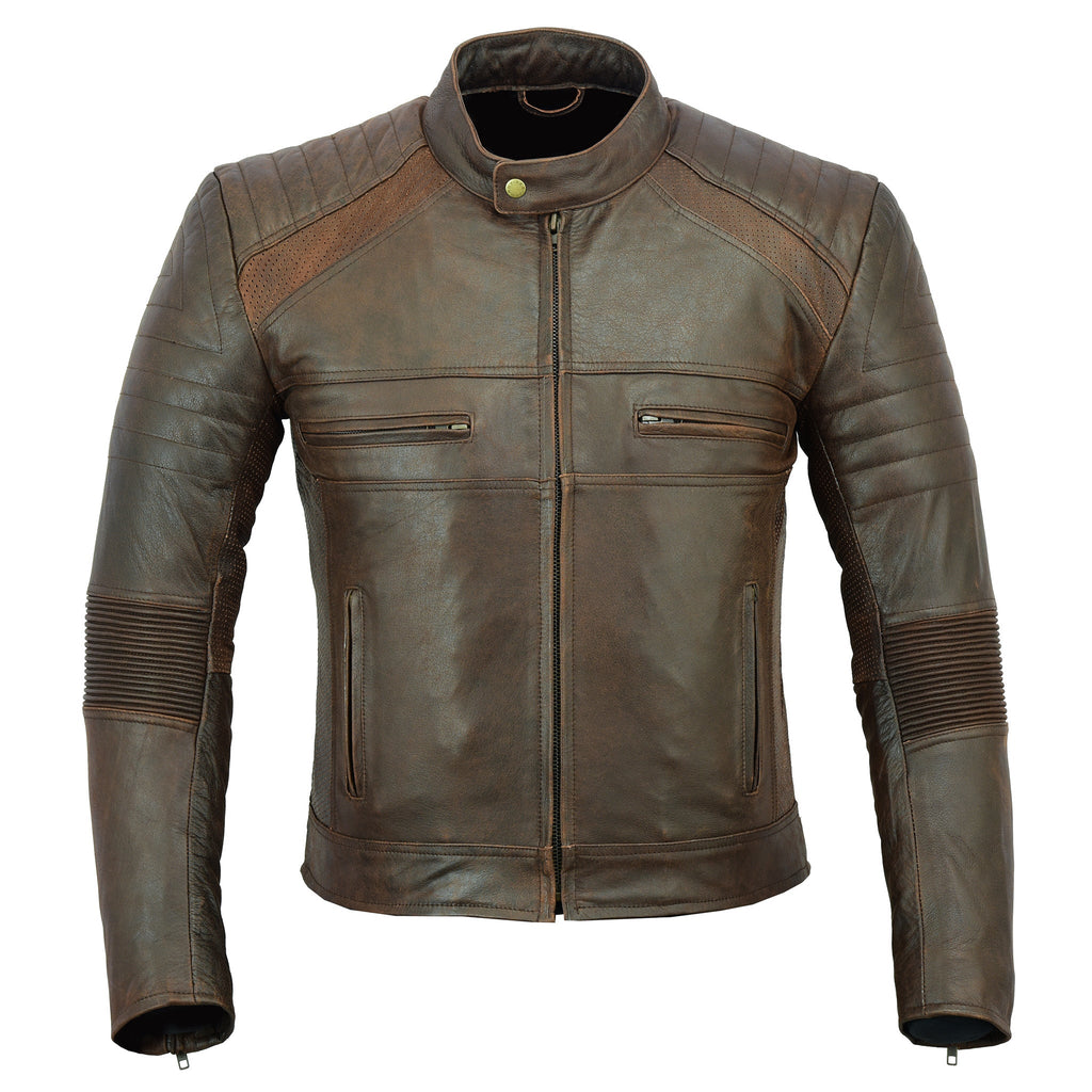 Johnny Reb Men's Botany Vintage Leather Jacket