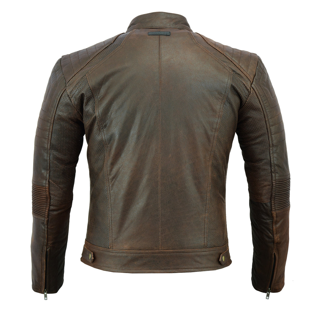 Johnny Reb Men's Botany Vintage Leather Jacket