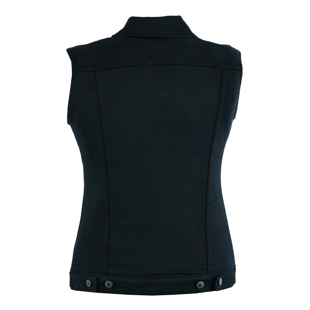 Johnny Reb Women's Glenbrook Protective Kevlar Lined Denim Vest - Black Denim - product image 4
