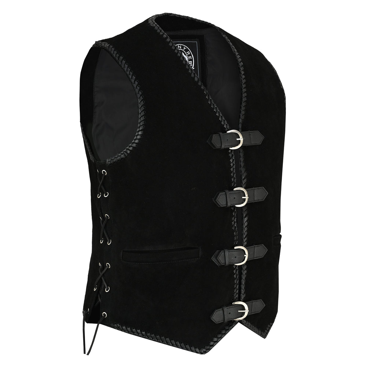 Johnny Reb Snowy Suede Vest - Black - product image 4