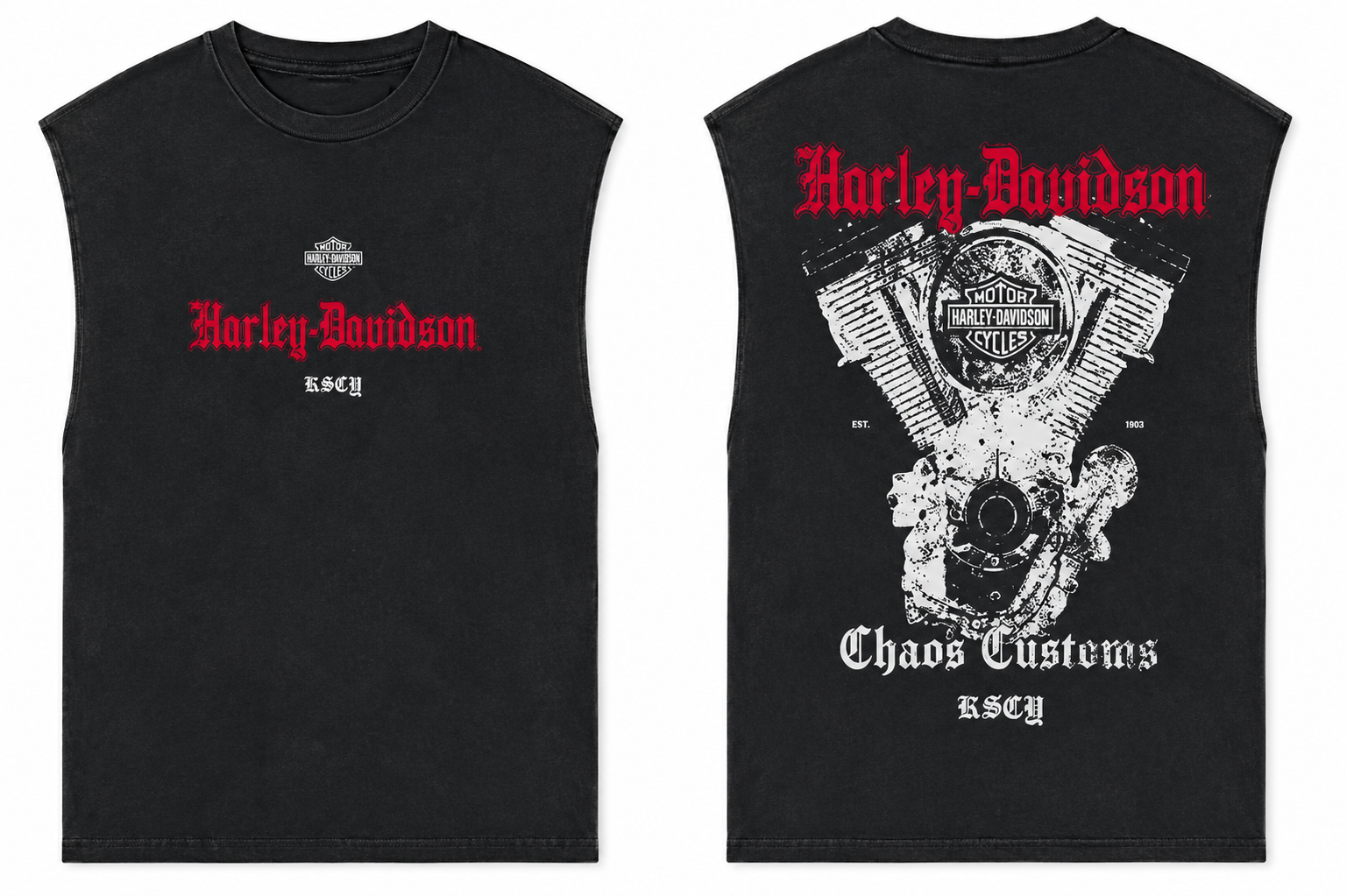KSCY X Harley-Davidson Cylinders Mechanic Muscle