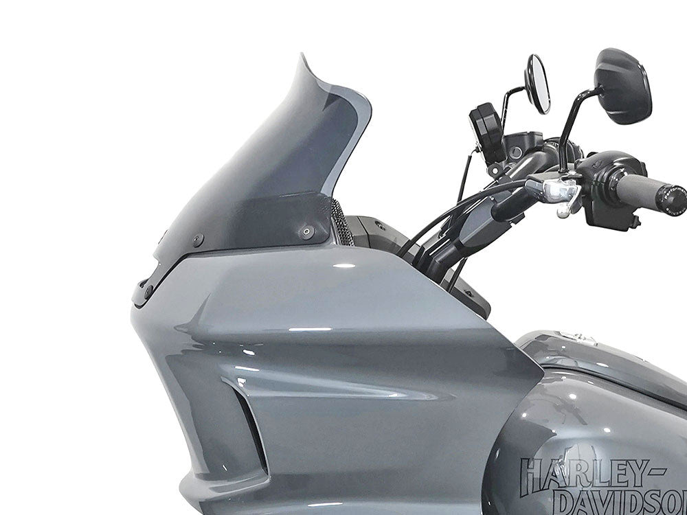 Klock Werks 8in. Flare Windshield - Dark Smoke. Fits Low Rider ST 2022up