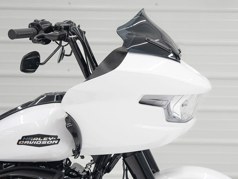 Klock Werks 10in. Sports Flare Windshield - Dark Smoke. Fits CVO Road Glide 2023up & Road Glide 2024up