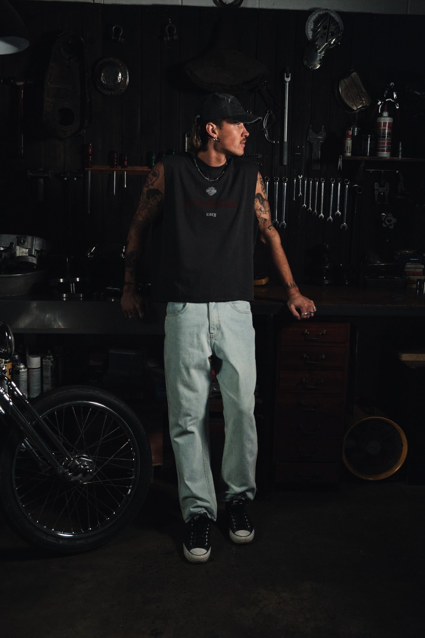 KSCY X Harley-Davidson Cylinders Mechanic Muscle