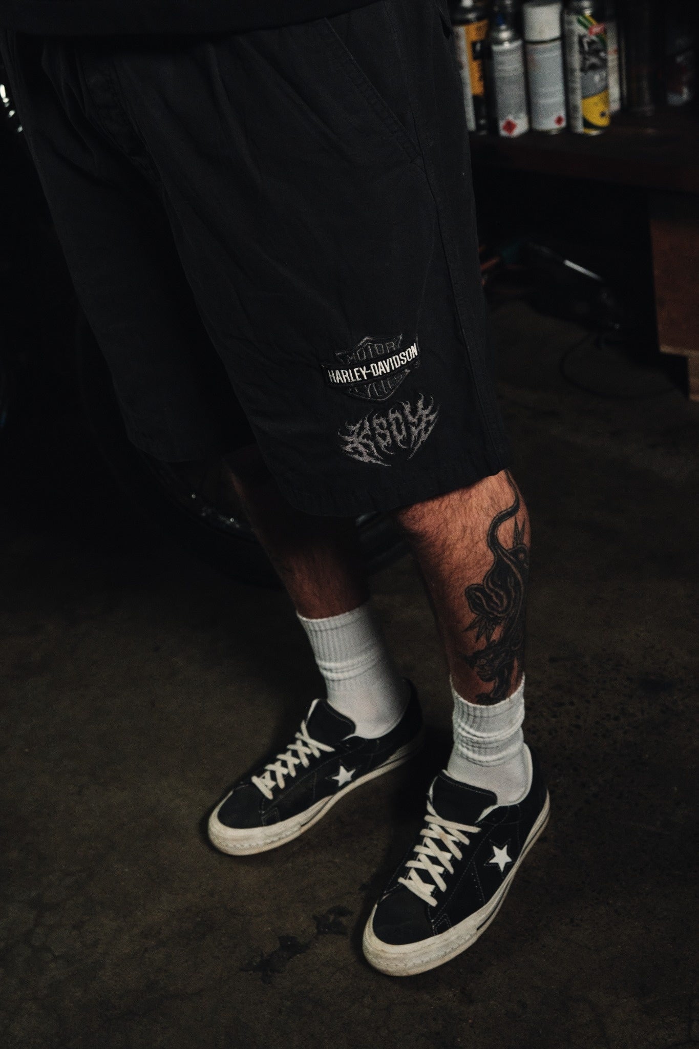KSCY X Harley-Davidson Liberator Mosh Baggy Shorts