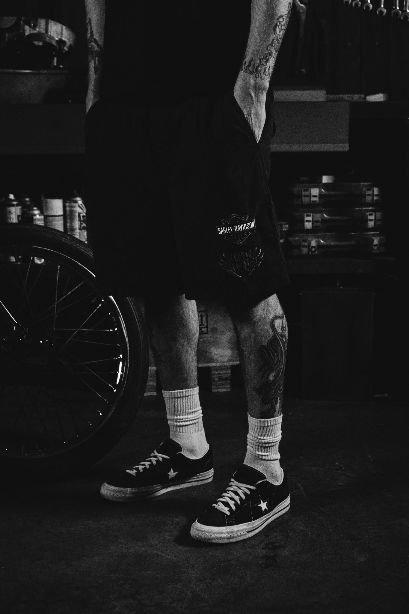 KSCY X Harley-Davidson Liberator Mosh Baggy Shorts