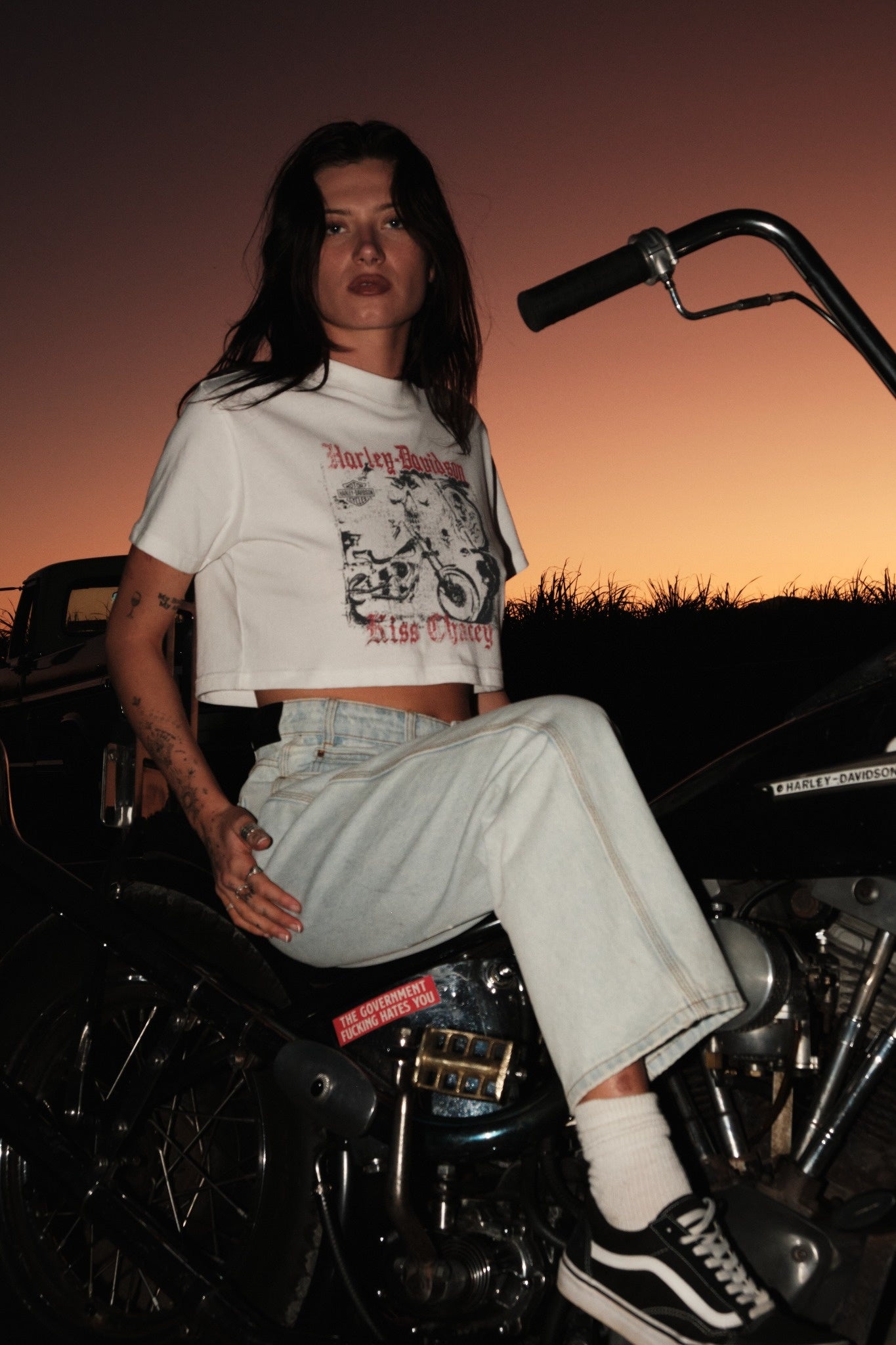 KSCY X Harley-Davidson Breakout Crop Tee