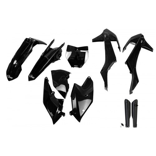 UFO KTM FULL PLASTICS KIT SX/SXF 16-18 BLK NO SX250 2016 (WAS KTKIT517E001)