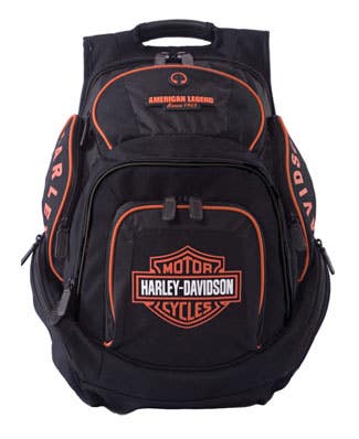 HARLEY-DAVIDSON LICENSED BAR AND SHIELD LOGO DELUXE BACKPACK