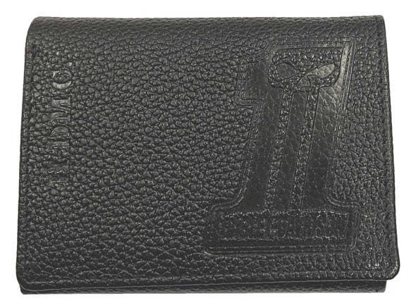 HARLEY-DAVIDSON EMBOSSED 1 LOGO LEATHER TRI-FOLD WALLET