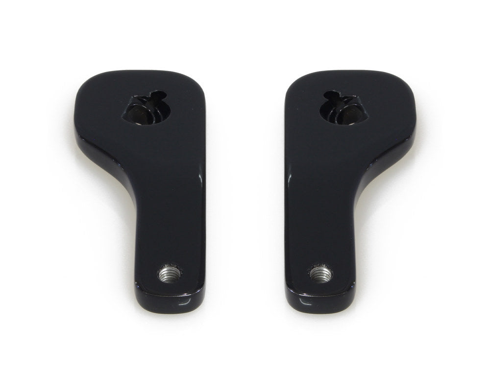 Mirror Drop-Down Brackets - Black. Fits Street Glide and Ultra Glide 2014up. - LA Choppers