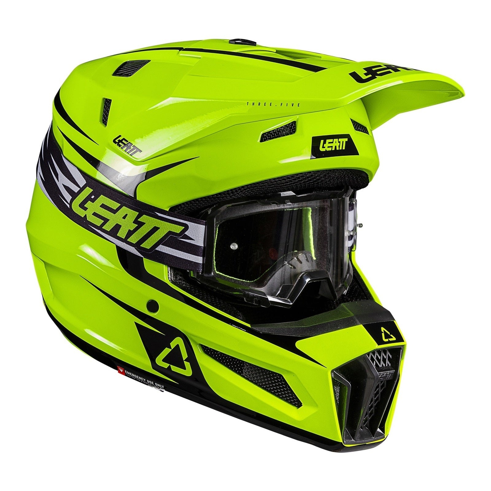 Leatt 3.5 Junior Helmet Kit - Neon Yellow (L/53-54cm) V26