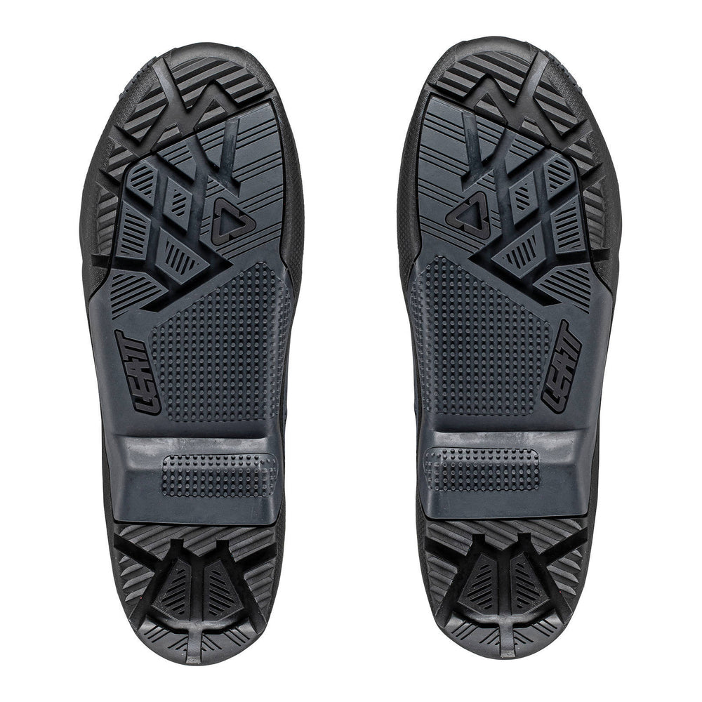 Leatt 4.5/5.5 Enduro Boot Outer Sole - Black / Grey  Pair (US8-9)