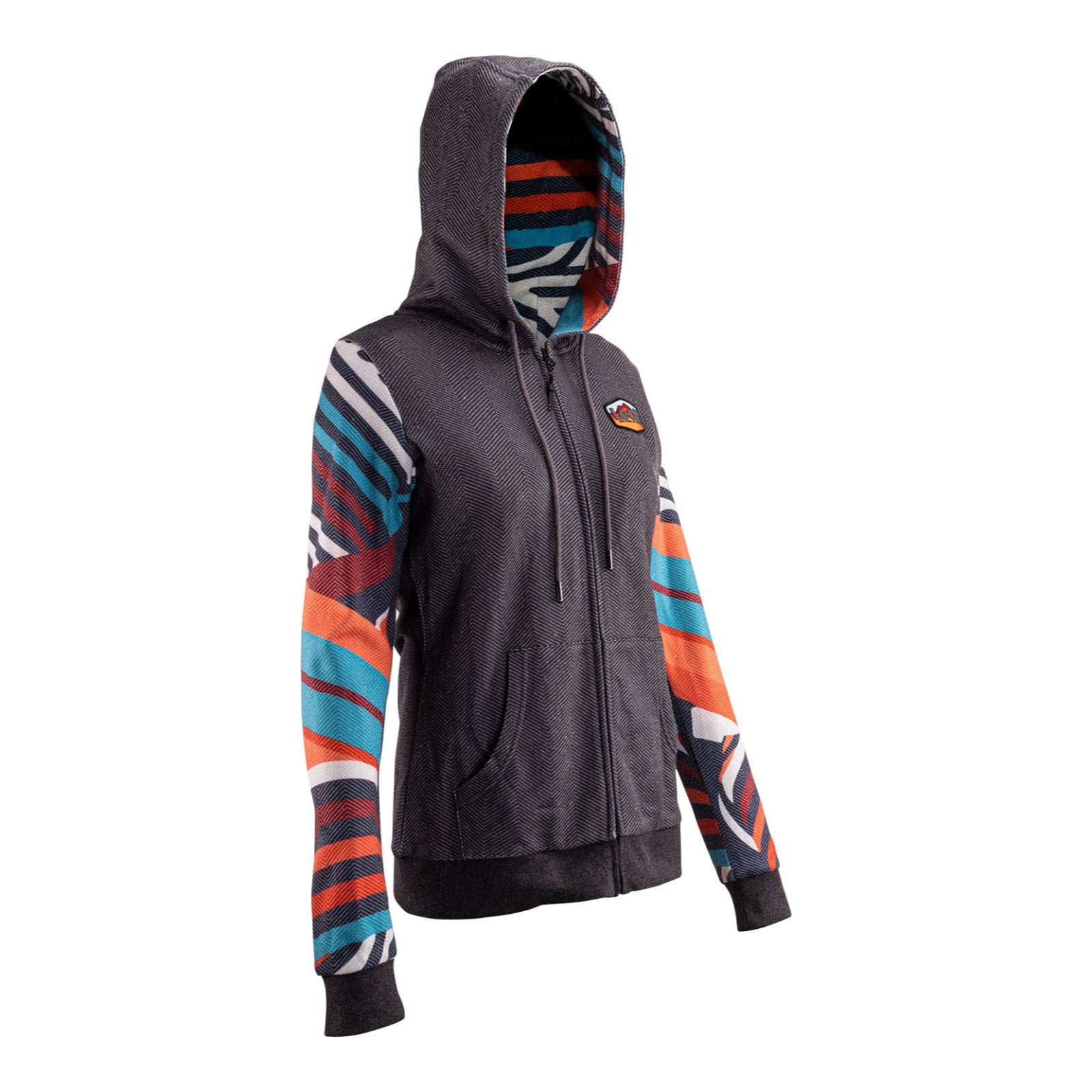 Leatt Premium Women's Zip Hoodie - Stripes (L)
