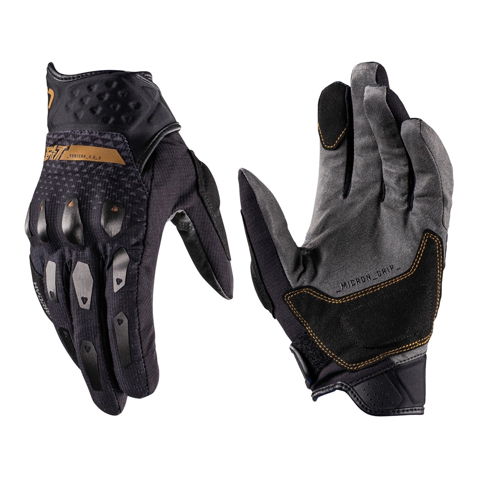 Leatt 5.5 ADV SubZero Short Gloves - Stealth Black/Grey