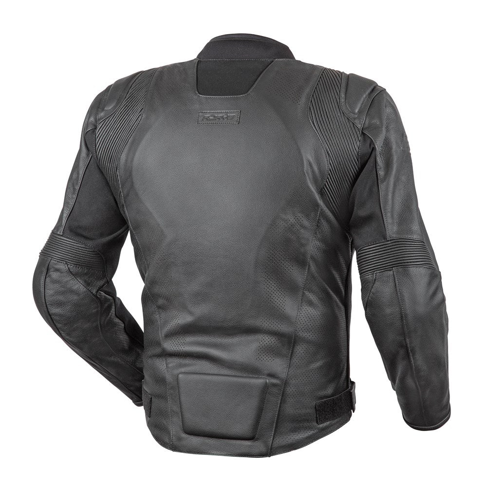 RJAYS RUSH PERF LTHR JKT BLK (4XL)
