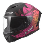 LS2 FF820 Rapid III Poppies II Helmet - Black / Pink