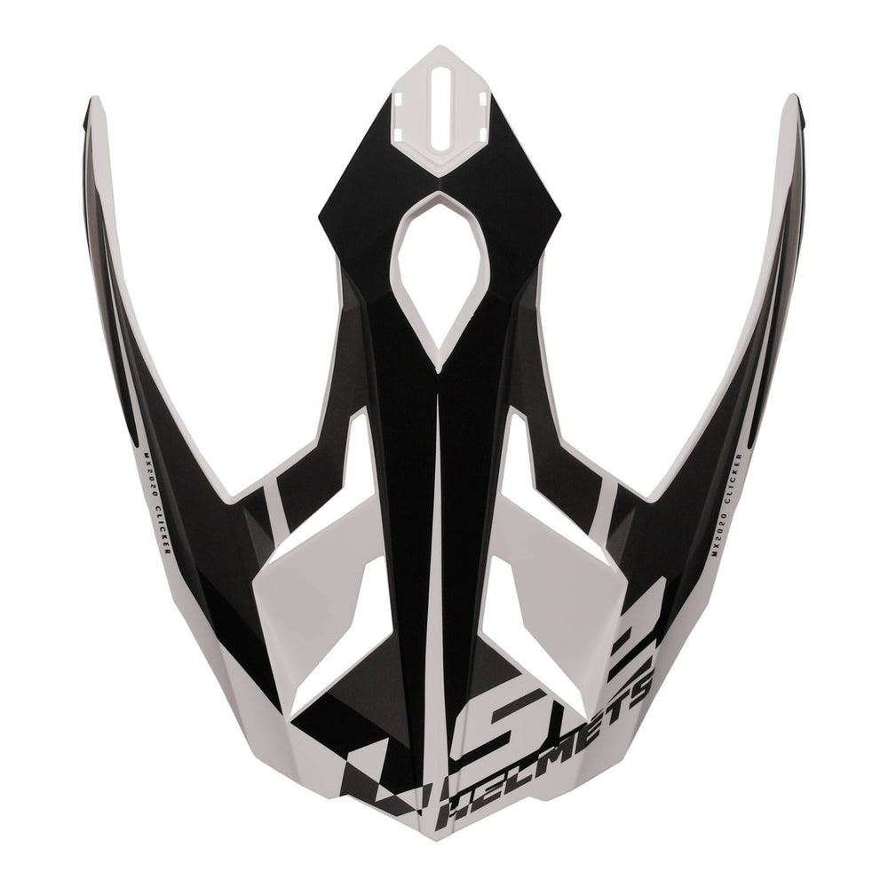 LS2 MX701 Alter Helmet Peak - Matte Black White
