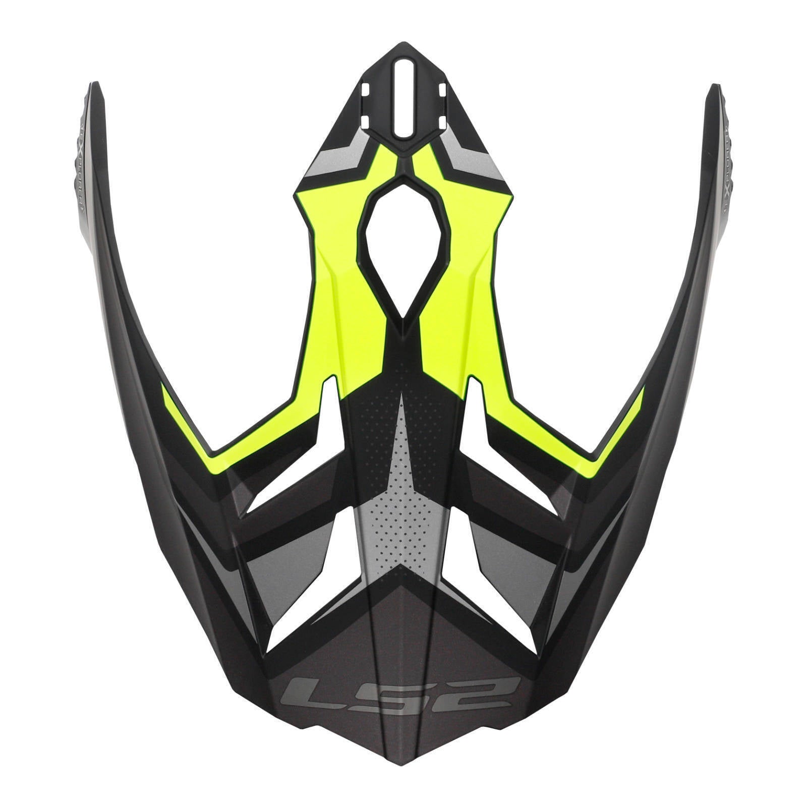 LS2 MX701 Focus Helmet Peak - M. Titanium H-V Yellow