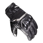 LS2 Octane Men's Waterproof Leather Gloves - Black
