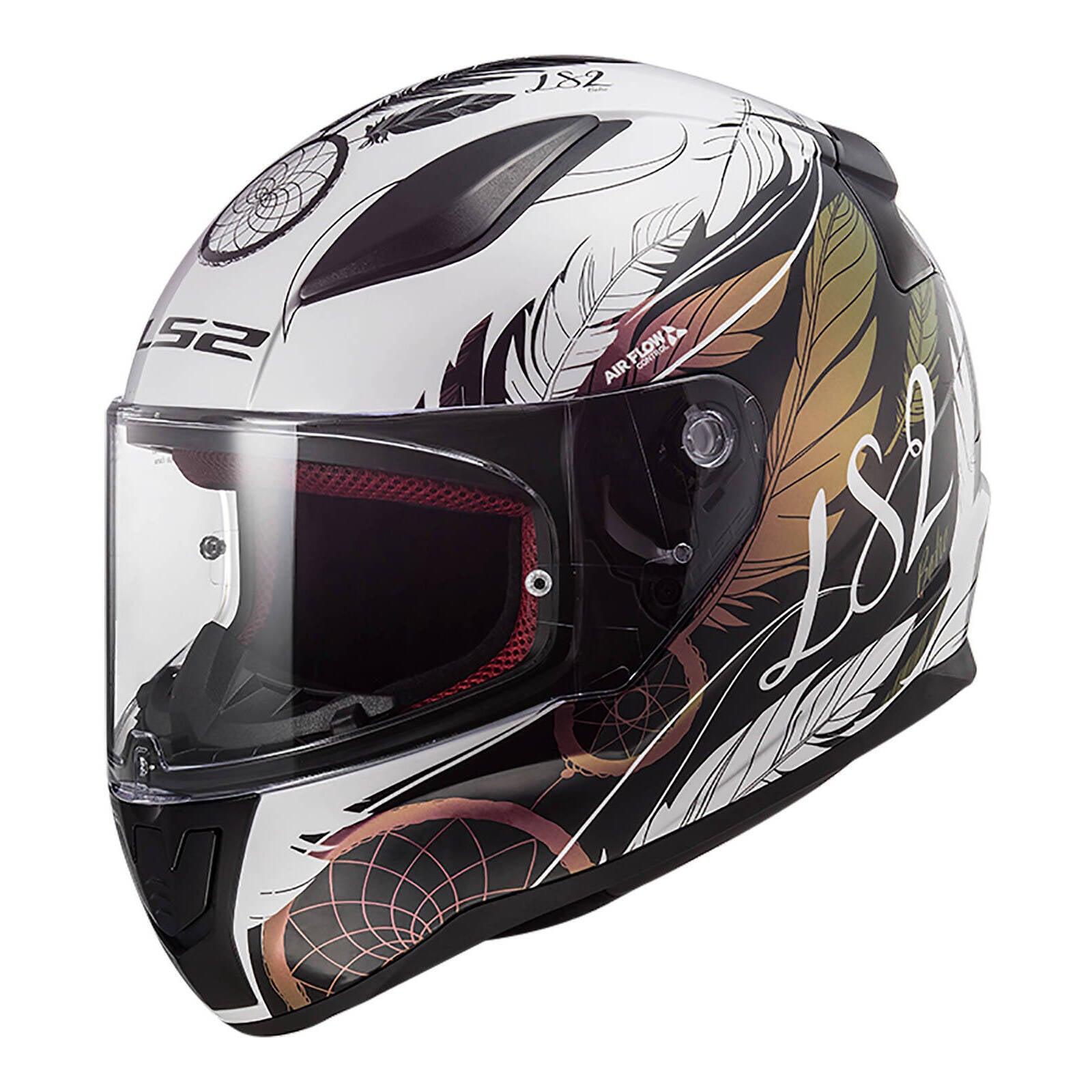 LS2 FF353 Rapid II (XS) Boho - White / Black / Pink 06