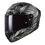 LS2 FF805 Thunder Carbon Volt Helmet - Black / Grey 06