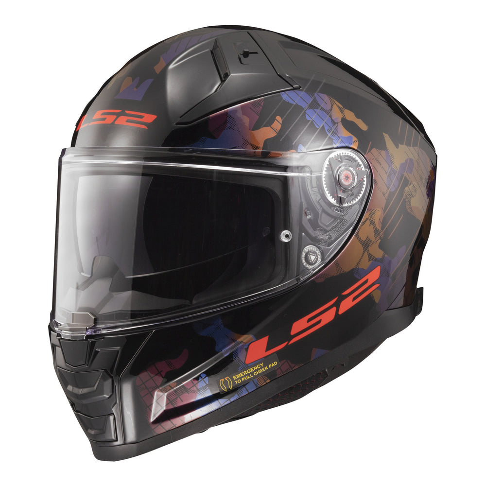 LS2 FF811 Vector II (3XL) Kamo - Black / Blue / Titanium 06