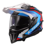 LS2 MX701C Explorer Carbon Frontier II Helmet - White / Blue / Red