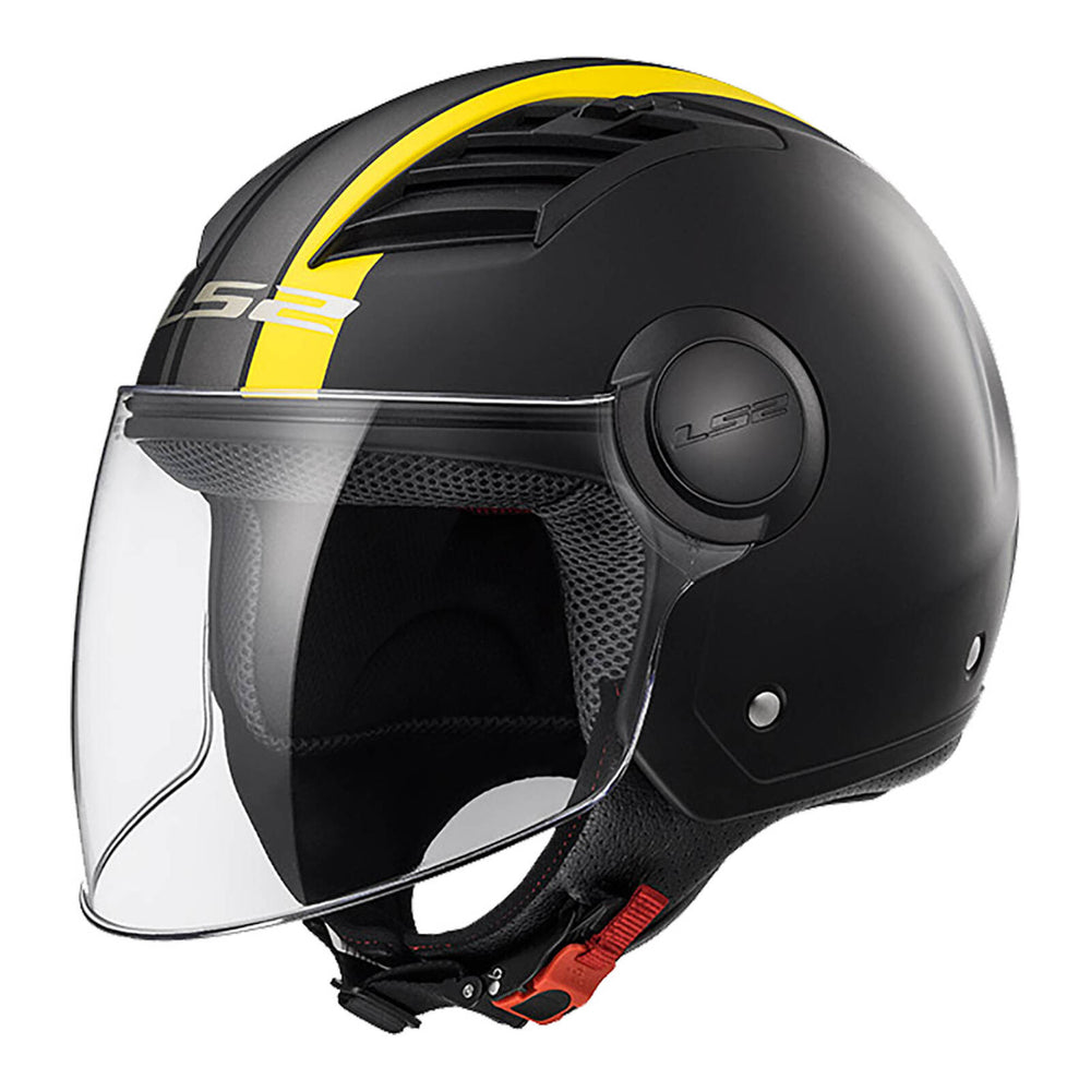 LS2 OF562 Airflow-L (M) Metropolis - Matte Black / Yellow