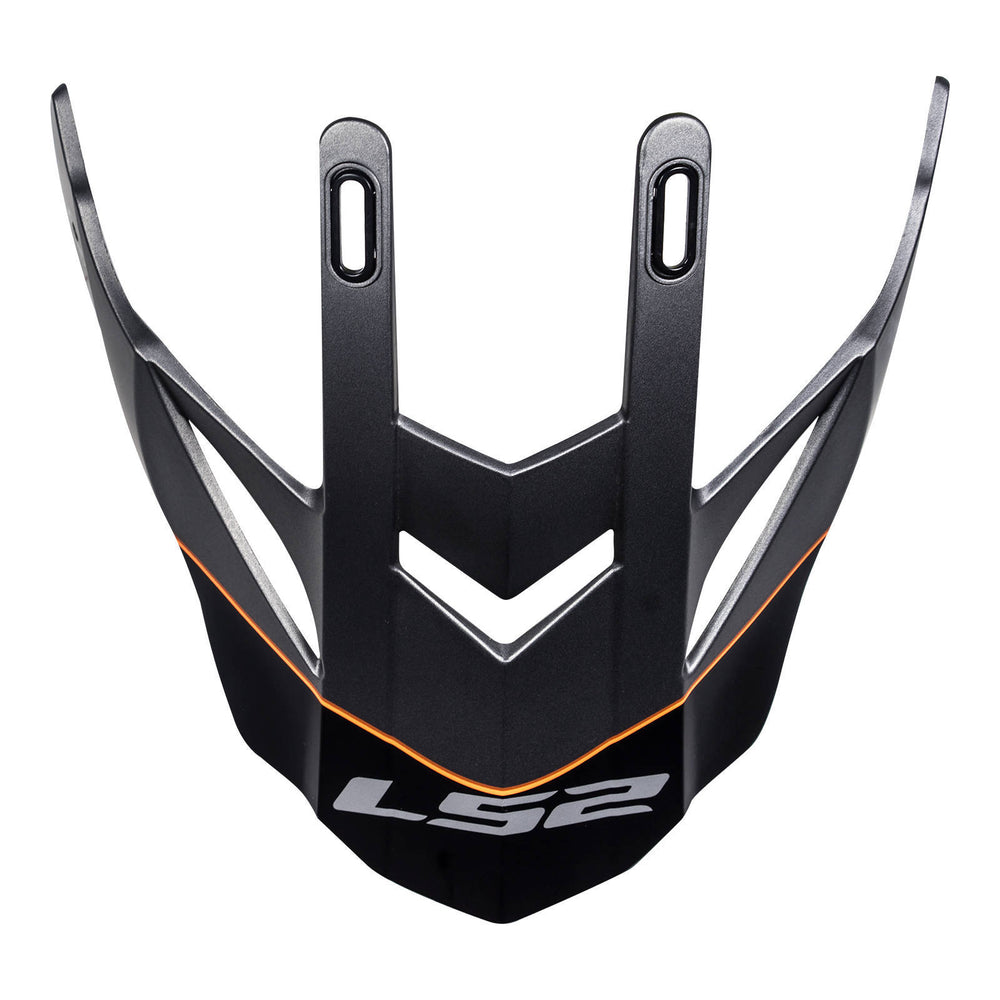 LS2 MX436 Pioneer Peak Element - Matte Titanium / Orange