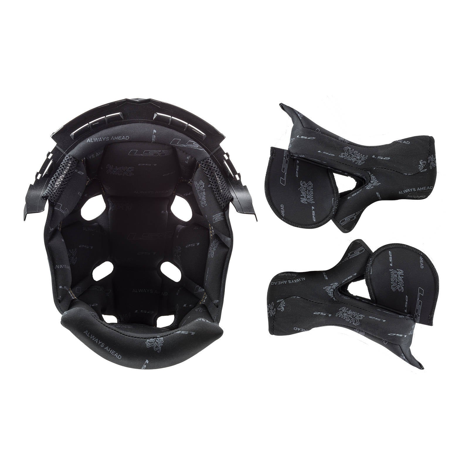 LS2 MX470 Subverter Liner & Cheek Pad Set - Black