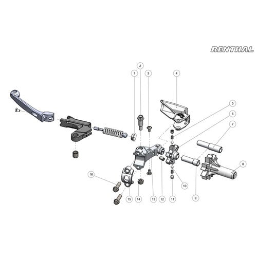 RENTHAL BLACK SHROUD KIT FOR LV111 (LV128BK)