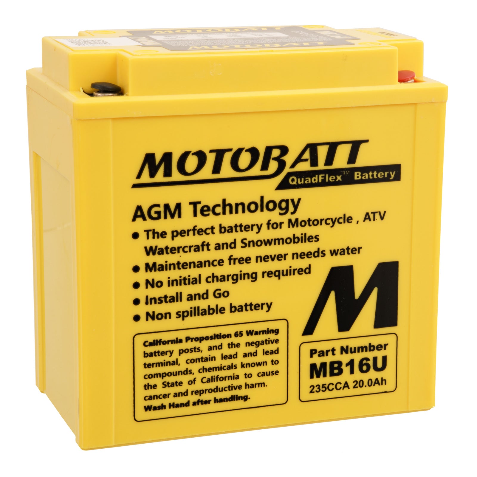 Motobatt Battery Quadflex AGM