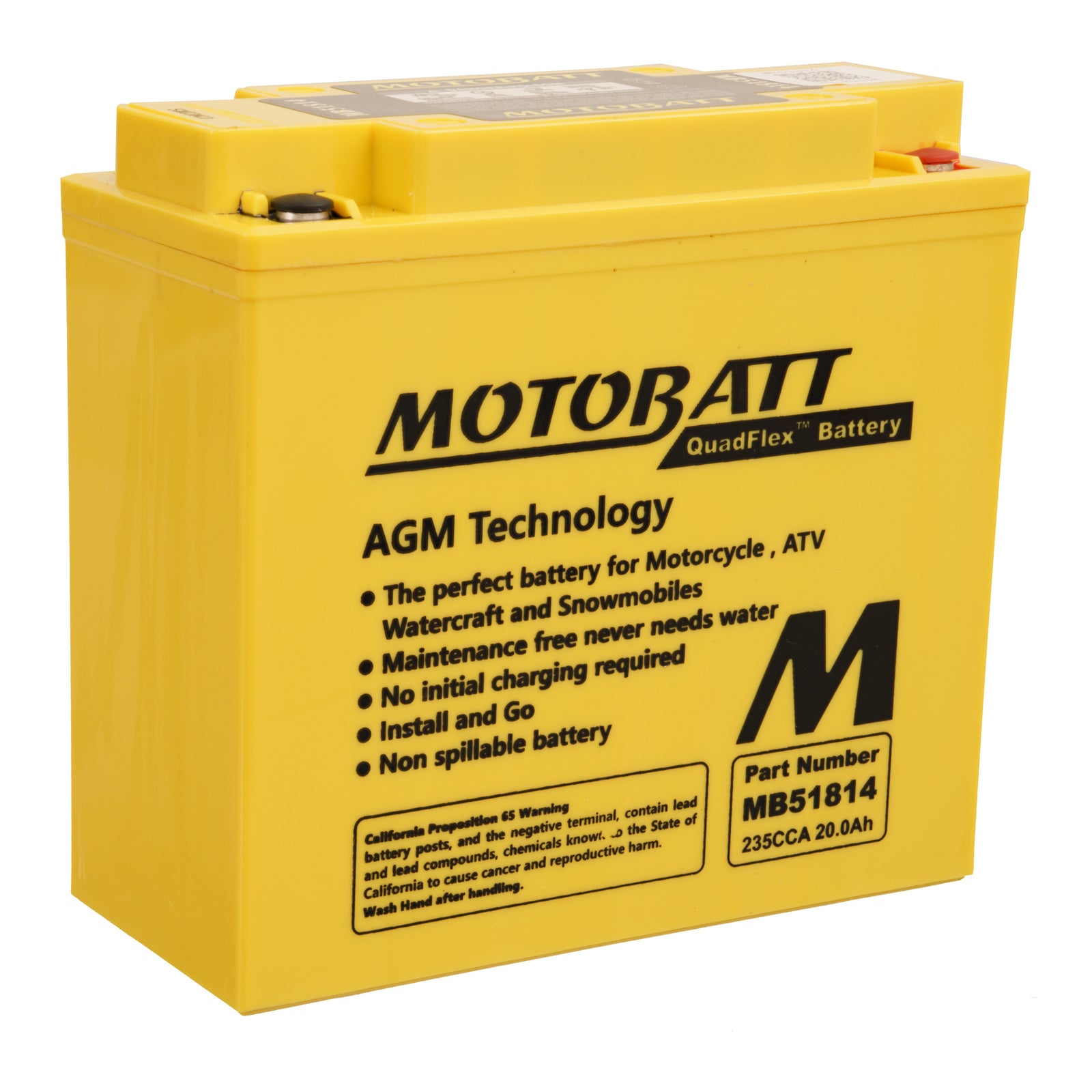 Motobatt Battery Quadflex AGM