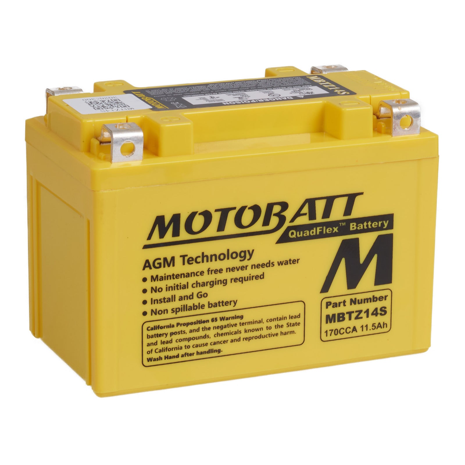 Motobatt Battery Quadflex AGM