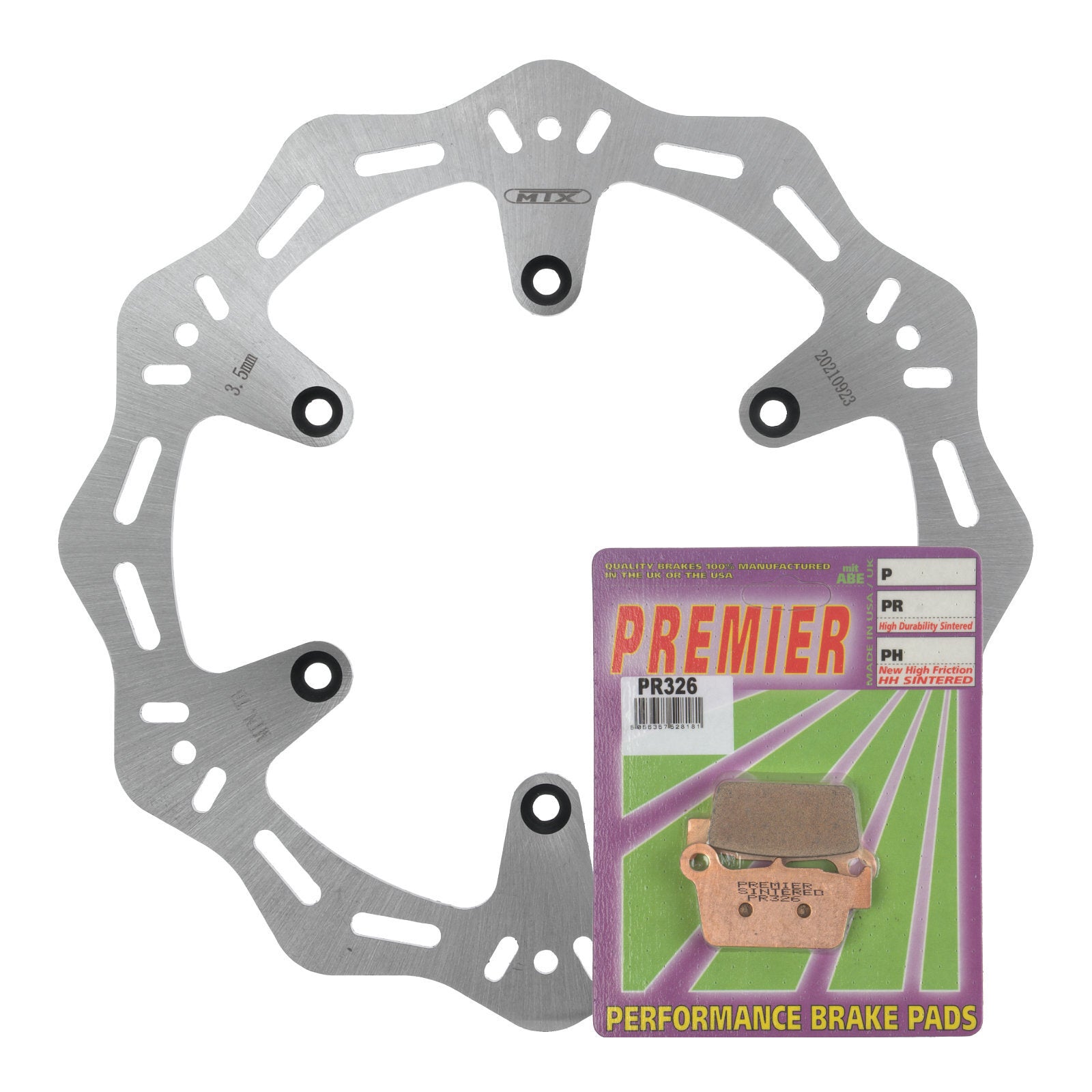 Mtx Hornet Disc + Premier Pad Rear Kit Yamaha